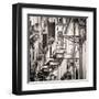 Mediterranean Street Scene-M^ Molcan-Framed Art Print