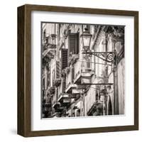 Mediterranean Street Scene-M^ Molcan-Framed Art Print