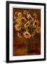 Mediterranean Sunflowers II-Tricia May-Framed Art Print