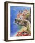 Mediterranean Town II-Li Bo-Framed Giclee Print