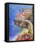 Mediterranean Town II-Li Bo-Framed Stretched Canvas