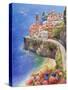 Mediterranean Town II-Li Bo-Stretched Canvas