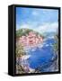 Mediterranean Town III-Li Bo-Framed Stretched Canvas