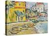 Mediterranean Town-George Leslie Hunter-Stretched Canvas