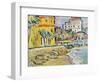 Mediterranean Town-George Leslie Hunter-Framed Giclee Print