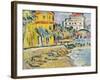 Mediterranean Town-George Leslie Hunter-Framed Giclee Print