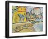 Mediterranean Town-George Leslie Hunter-Framed Giclee Print