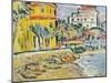 Mediterranean Town-George Leslie Hunter-Mounted Giclee Print