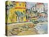 Mediterranean Town-George Leslie Hunter-Stretched Canvas