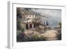 Mediterranean Villa-Peter Bell-Framed Art Print