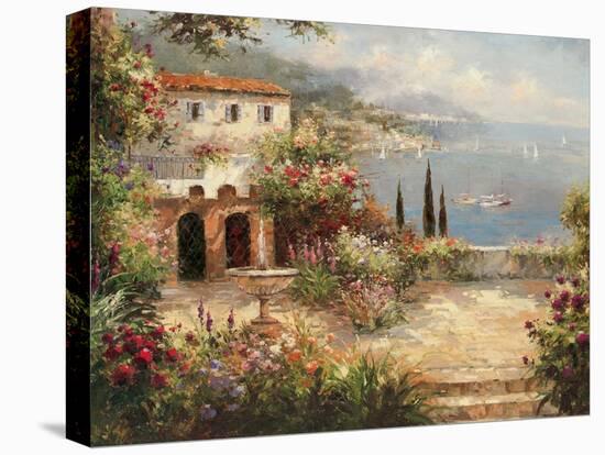 Mediterranean Villa-Peter Bell-Stretched Canvas