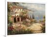 Mediterranean Villa-Peter Bell-Framed Art Print