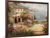 Mediterranean Villa-Peter Bell-Framed Art Print