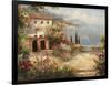 Mediterranean Villa-Peter Bell-Framed Art Print