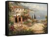 Mediterranean Villa-Peter Bell-Framed Stretched Canvas