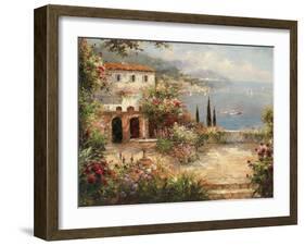 Mediterranean Villa-Peter Bell-Framed Art Print