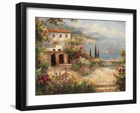 Mediterranean Villa-Peter Bell-Framed Art Print