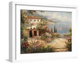 Mediterranean Villa-Peter Bell-Framed Art Print