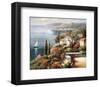 Mediterranean Vista-Peter Bell-Framed Art Print