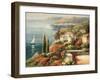 Mediterranean Vista-Peter Bell-Framed Art Print