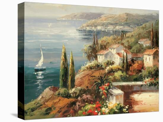 Mediterranean Vista-Peter Bell-Stretched Canvas