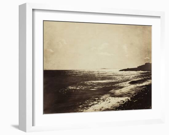 Mediterranean with Mount Agde, 1857-Gustave Le Gray-Framed Photographic Print