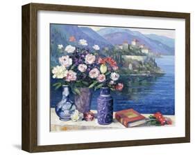 Mediterranian Scene-John Zaccheo-Framed Giclee Print