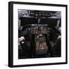 medium-range Boeing 757 Cockpit-null-Framed Art Print