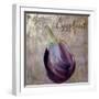 Medley_Gold_Eggplant-null-Framed Giclee Print