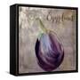 Medley_Gold_Eggplant-null-Framed Stretched Canvas