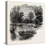 Medmenham Abbey, Scenery of the Thames, UK, 19th Century-null-Stretched Canvas