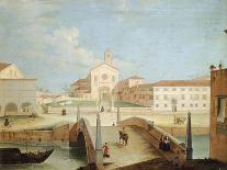 Bridge and the Church of Santa Margherita in Treviso-Medoro Coghetto-Giclee Print