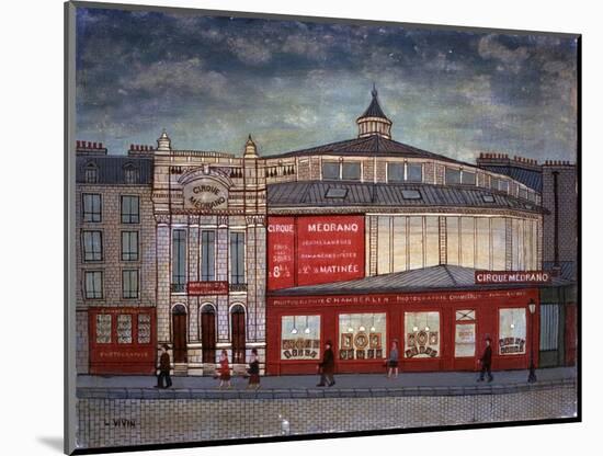 Medrano Circus in Montmartre, Paris-Louis Vivin-Mounted Art Print