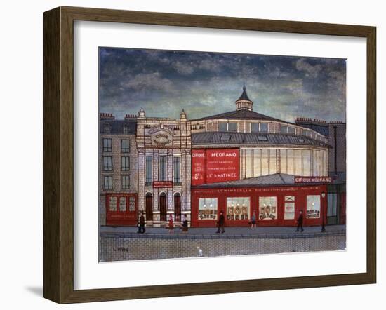 Medrano Circus in Montmartre, Paris-Louis Vivin-Framed Art Print