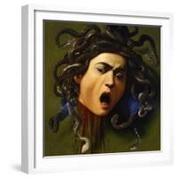 Medusa, 1596-1598-Caravaggio-Framed Giclee Print