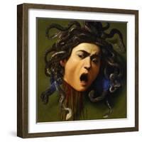 Medusa, 1596-1598-Caravaggio-Framed Giclee Print