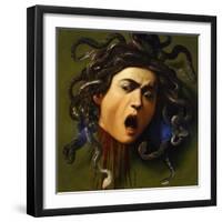 Medusa, 1596-1598-Caravaggio-Framed Giclee Print