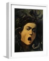 Medusa, Detail, 1598-9-Caravaggio-Framed Giclee Print