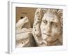 Medusa Head, Forum, Leptis Magna, Libya, North Africa-Nico Tondini-Framed Photographic Print
