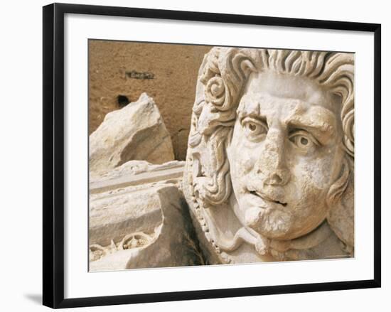 Medusa Head, Forum, Leptis Magna, Libya, North Africa-Nico Tondini-Framed Photographic Print