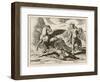 Medusa Leader of the Gorgons is Not an Easy Lady to Subdue But Perseus-J. Briot-Framed Art Print