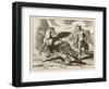 Medusa Leader of the Gorgons is Not an Easy Lady to Subdue But Perseus-J. Briot-Framed Art Print