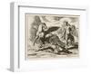 Medusa Leader of the Gorgons is Not an Easy Lady to Subdue But Perseus-J. Briot-Framed Art Print