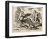 Medusa Leader of the Gorgons is Not an Easy Lady to Subdue But Perseus-J. Briot-Framed Art Print