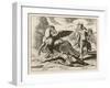 Medusa Leader of the Gorgons is Not an Easy Lady to Subdue But Perseus-J. Briot-Framed Art Print