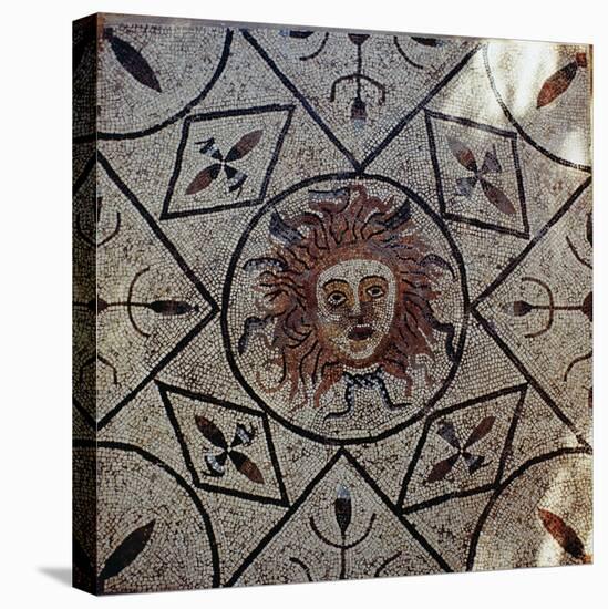 Medusa, Roman Mosaic from the House of Orpheus, 3rd Century Ad-Roman-Stretched Canvas