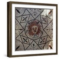 Medusa, Roman Mosaic from the House of Orpheus, 3rd Century Ad-Roman-Framed Giclee Print