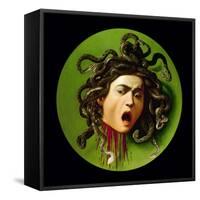 Medusa-Caravaggio-Framed Stretched Canvas