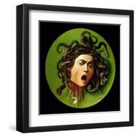 Medusa-Caravaggio-Framed Art Print