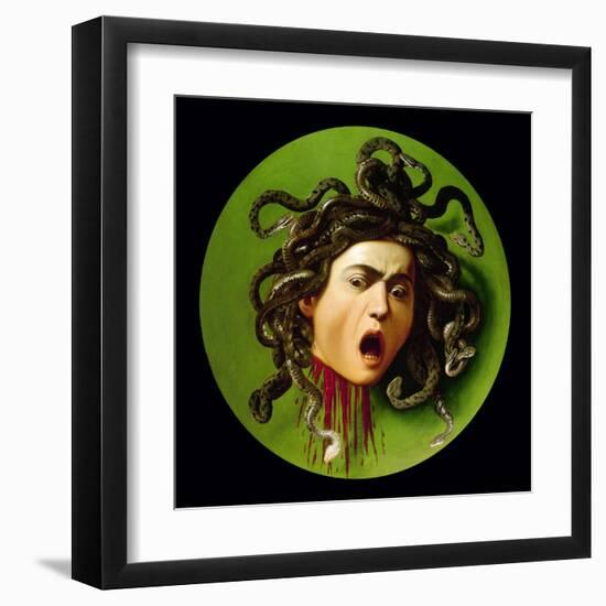 Medusa-Caravaggio-Framed Art Print